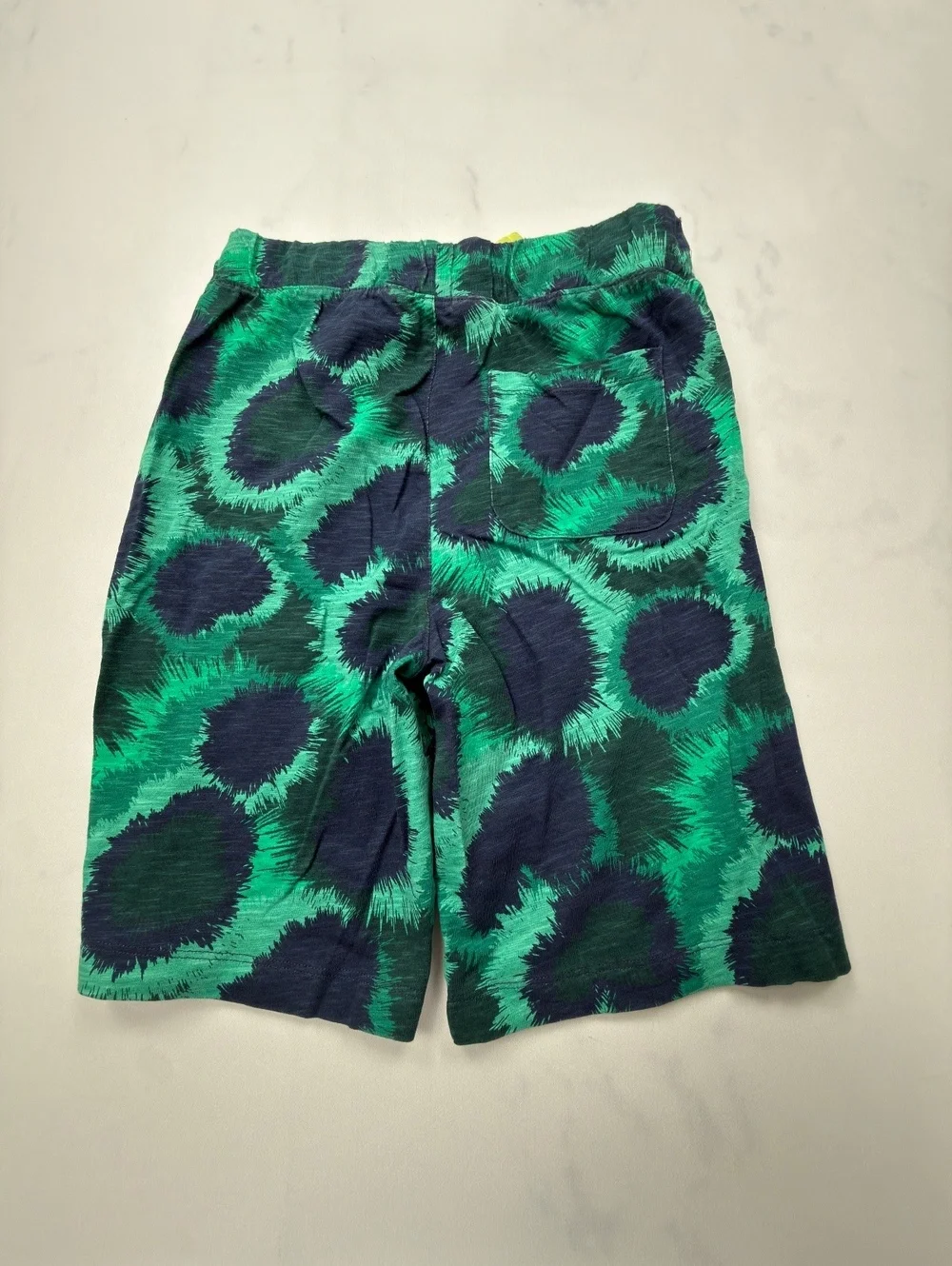 Spotted Zebra Shorts Green Abstract Print Summer Relaxed Fit - Boys XXL